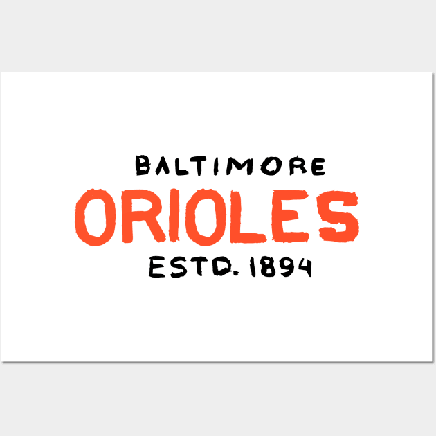 Baltimore Orioleeees 02 Wall Art by Very Simple Graph